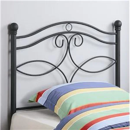 Transitional Twin Metal Headboard